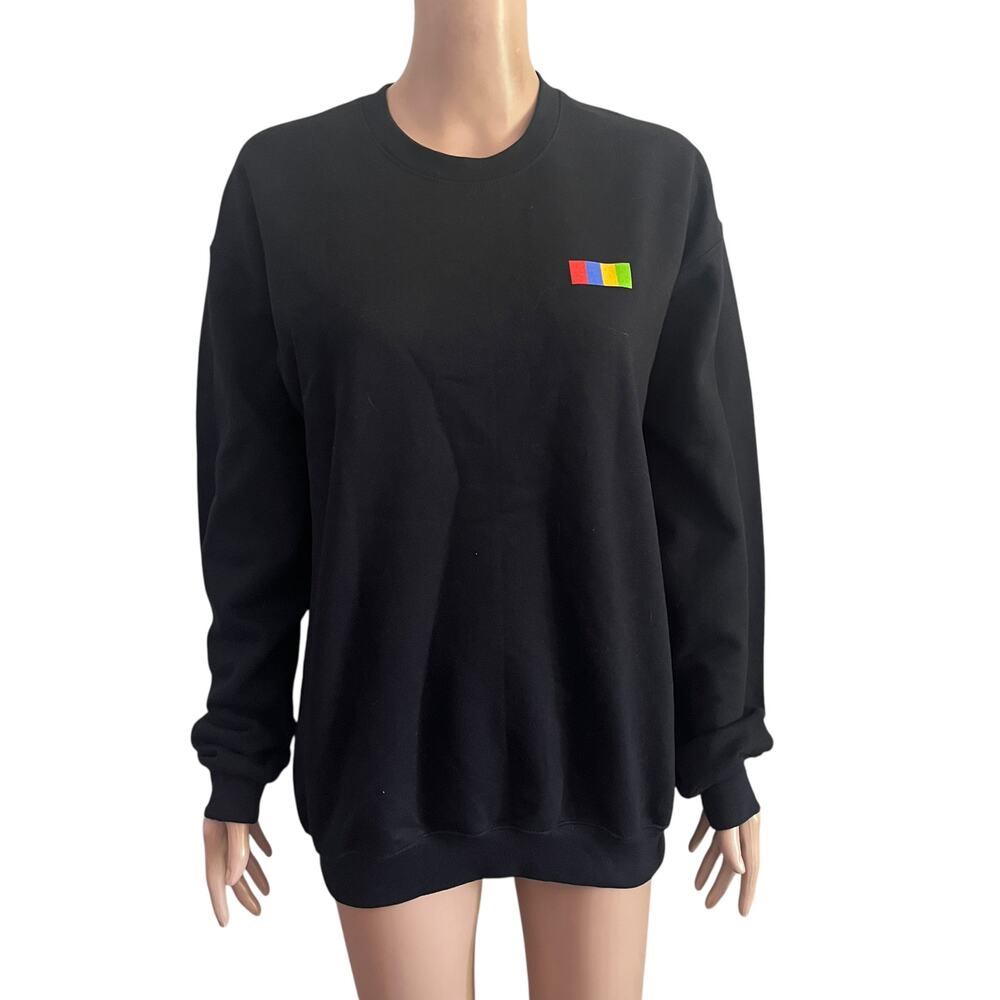 eBay Open 2024 Logo Gildan Black Sweatshirt Mens Medium Crewneck Pullover Unisex
